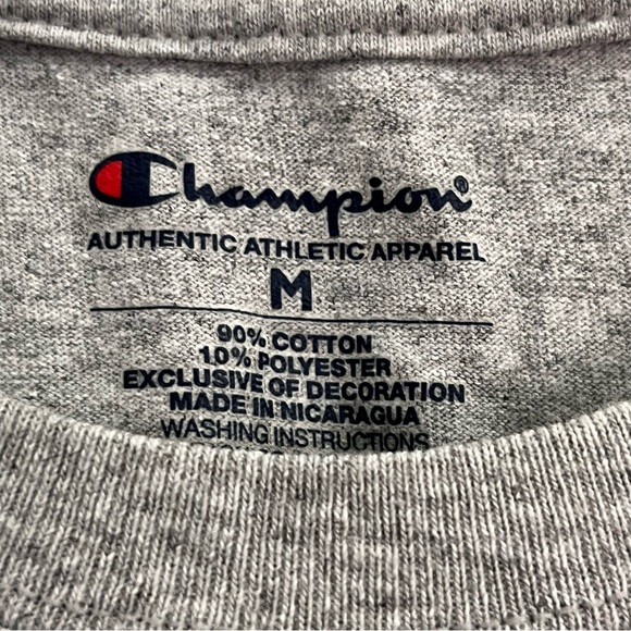 NYC Pace University Champion Gray T-Shirt size medium 90% cotton - Picture 3 of 4